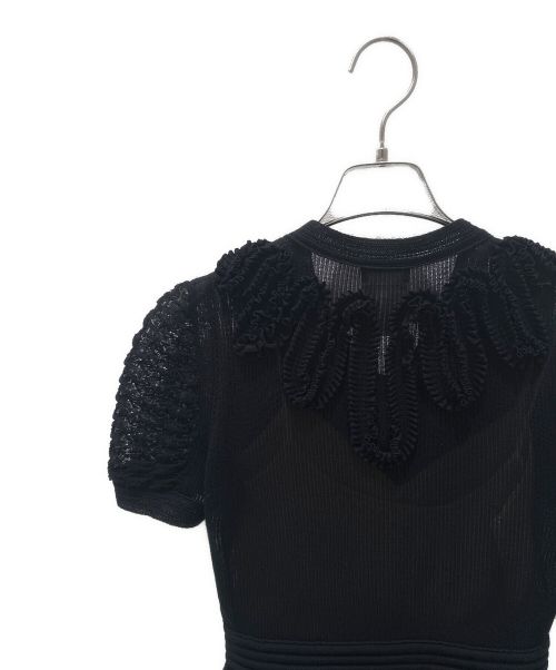 CHANEL（シャネル）CHANEL (シャネル) 10s ニットブラックドレス ブラック サイズ:38の古着・服飾アイテム