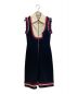 GUCCI (グッチ) Ruffles sleeveless dress(ラッフルスリーブレスドレス）/フリルノースリーブワンピース ブラック サイズ:S：40000円