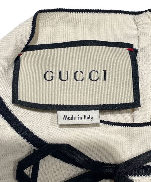 GUCCI（グッチ）GUCCI (グッチ) ニットワンピース アイボリー サイズ:Sの古着・服飾アイテム