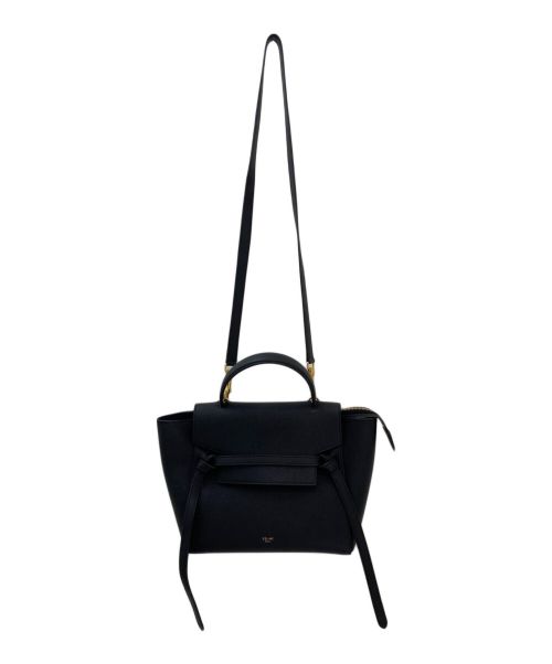 CELINE（セリーヌ）CELINE (セリーヌ) マイクロ ベルトバッグ ブラック サイズ:マイクロの古着・服飾アイテム