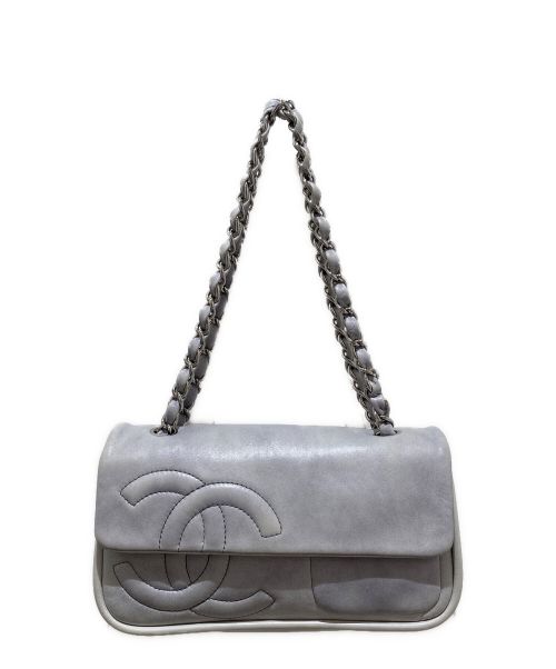CHANEL（シャネル）CHANEL (シャネル) ココマークチェーンショルダーバッグ グレーの古着・服飾アイテム
