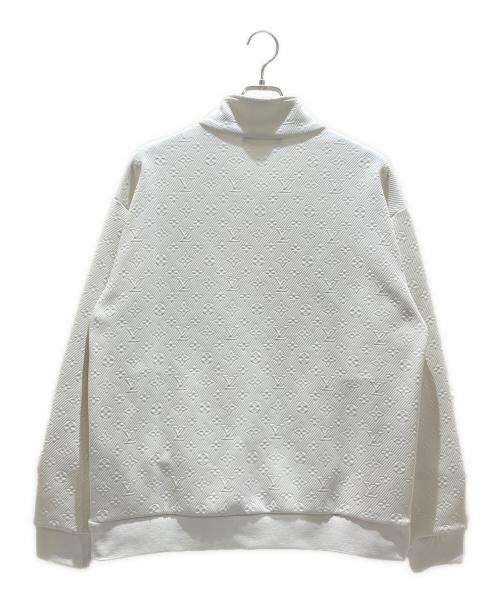 LOUIS VUITTON（ルイ ヴィトン）LOUIS VUITTON (ルイ ヴィトン) モノグラムジップアップジャケット ホワイト サイズ:XLの古着・服飾アイテム