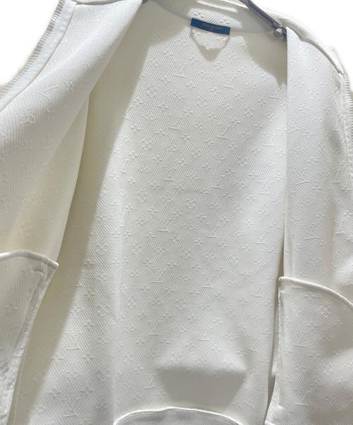 LOUIS VUITTON（ルイ ヴィトン）LOUIS VUITTON (ルイ ヴィトン) モノグラムジップアップジャケット ホワイト サイズ:XLの古着・服飾アイテム