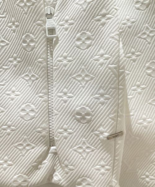 LOUIS VUITTON（ルイ ヴィトン）LOUIS VUITTON (ルイ ヴィトン) モノグラムジップアップジャケット ホワイト サイズ:XLの古着・服飾アイテム