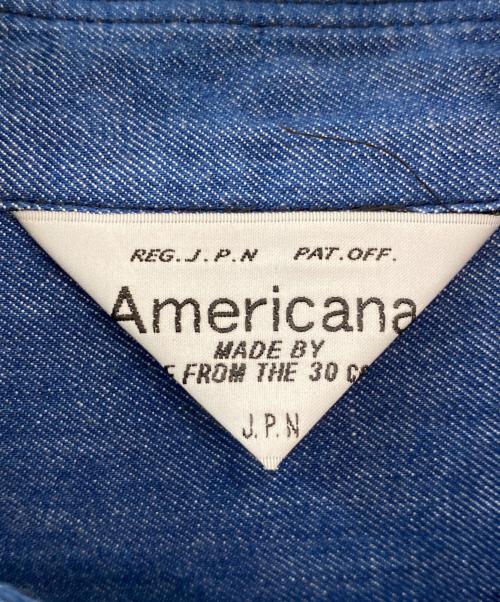 Americana（アメリカーナ）Americana (アメリカーナ) Oversized Denim Shirt ブルー サイズ:Freeの古着・服飾アイテム