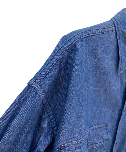 Americana（アメリカーナ）Americana (アメリカーナ) Oversized Denim Shirt ブルー サイズ:Freeの古着・服飾アイテム