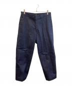 LOEFFロエフ）の古着「スラックス デニムパンツ」｜ブルー