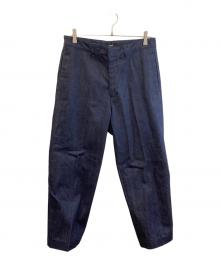 LOEFF（ロエフ）の古着「スラックス デニムパンツ」｜ブルー