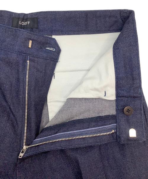 LOEFF（ロエフ）LOEFF (ロエフ) スラックス デニムパンツ ブルー サイズ:2の古着・服飾アイテム