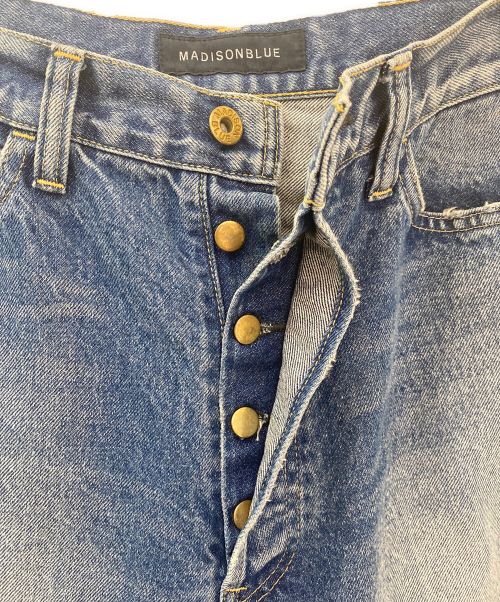 MADISON BLUE（マディソンブルー）MADISON BLUE (マディソンブルー) CRASHED SAROUEL PANTS DENIM ブルー サイズ:01の古着・服飾アイテム