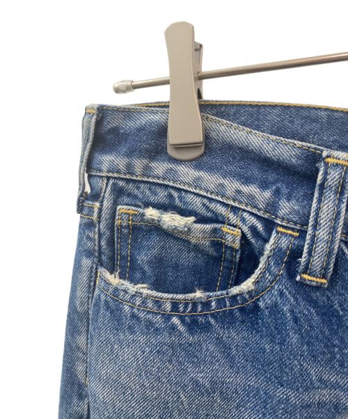 MADISON BLUE（マディソンブルー）MADISON BLUE (マディソンブルー) CRASHED SAROUEL PANTS DENIM ブルー サイズ:01の古着・服飾アイテム