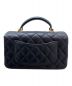 CHANEL (シャネル) トップハンドルマトラッセ20 ブラック×ゴールド サイズ:20：800000円