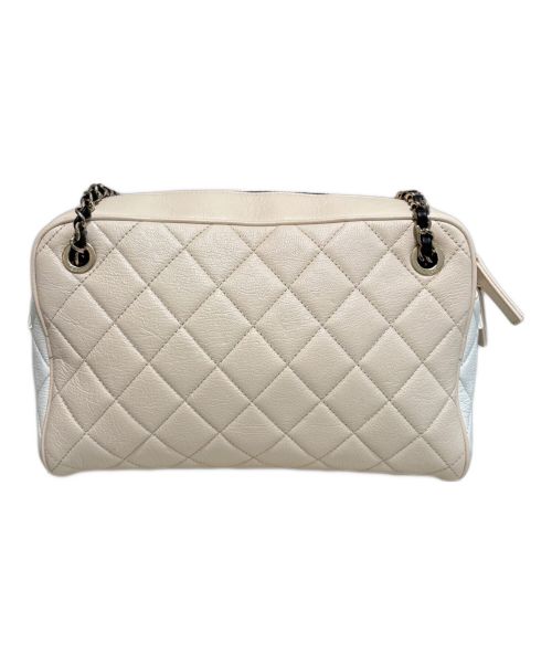 CHANEL（シャネル）CHANEL (シャネル) ショルダーバッグ ブラック×ベージュ×ホワイトの古着・服飾アイテム