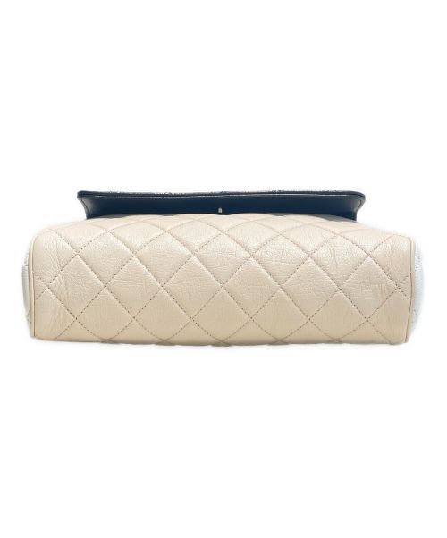 CHANEL（シャネル）CHANEL (シャネル) ショルダーバッグ ブラック×ベージュ×ホワイトの古着・服飾アイテム