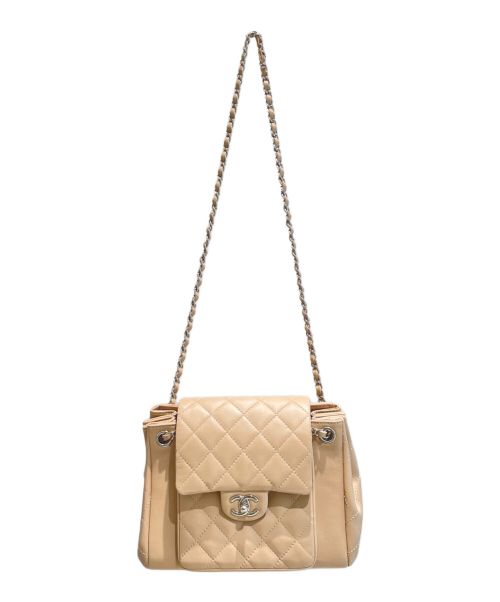 CHANEL（シャネル）CHANEL (シャネル) ダブルチェーンショルダーバッグ ピンクの古着・服飾アイテム