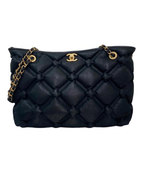 CHANEL（シャネル）CHANEL (シャネル) キルティングトートバッグ ブラックの古着・服飾アイテム