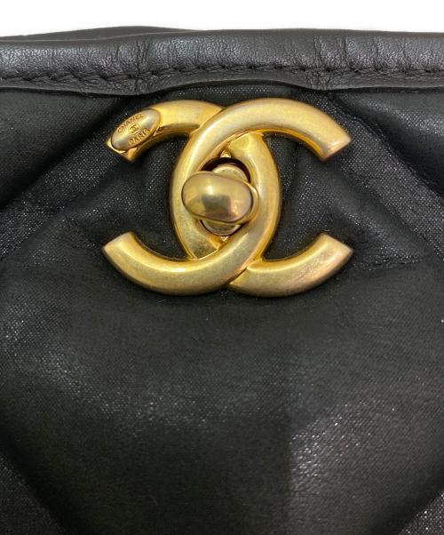 CHANEL（シャネル）CHANEL (シャネル) キルティングトートバッグ ブラックの古着・服飾アイテム
