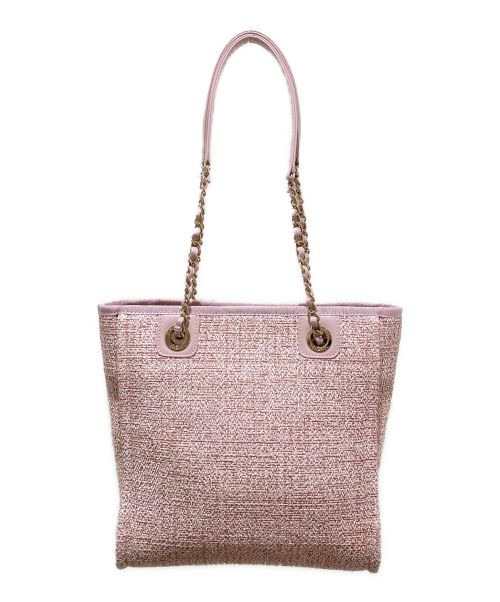 CHANEL（シャネル）CHANEL (シャネル) ドーヴィルチェーンショルダーバッグ ピンクの古着・服飾アイテム
