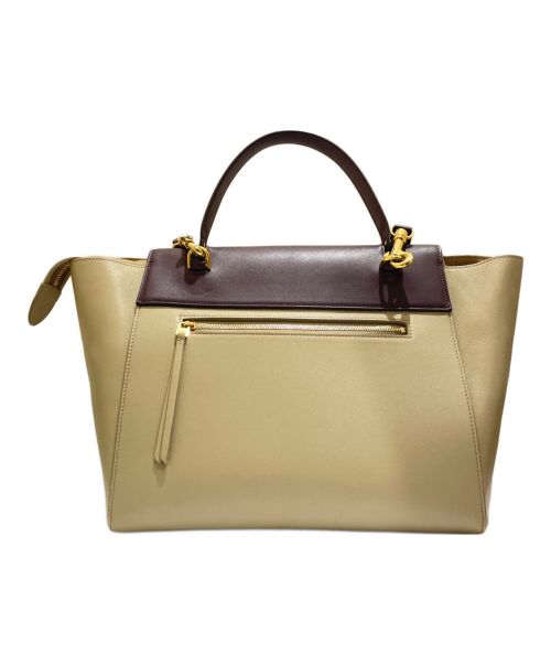 CELINE（セリーヌ）CELINE (セリーヌ) ベルトバッグ ベージュ×ボルドー サイズ:ミニの古着・服飾アイテム