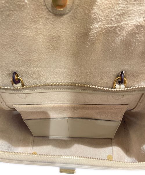CELINE（セリーヌ）CELINE (セリーヌ) ベルトバッグ ベージュ×ボルドー サイズ:ミニの古着・服飾アイテム