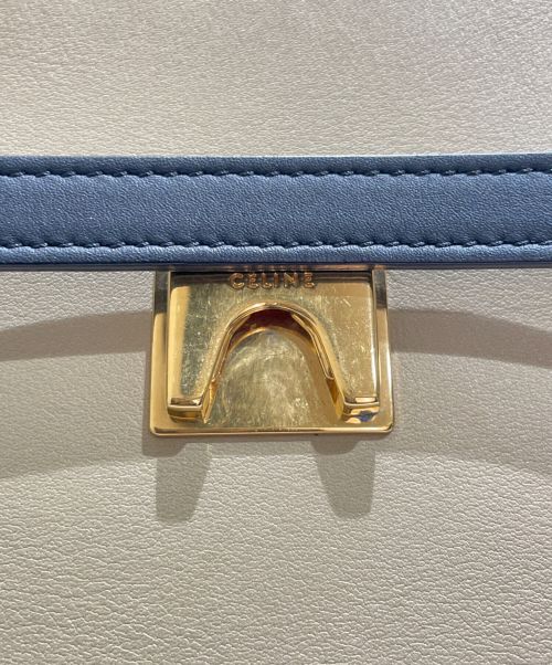 CELINE（セリーヌ）CELINE (セリーヌ) ベルトバッグ ベージュ×ボルドー サイズ:ミニの古着・服飾アイテム