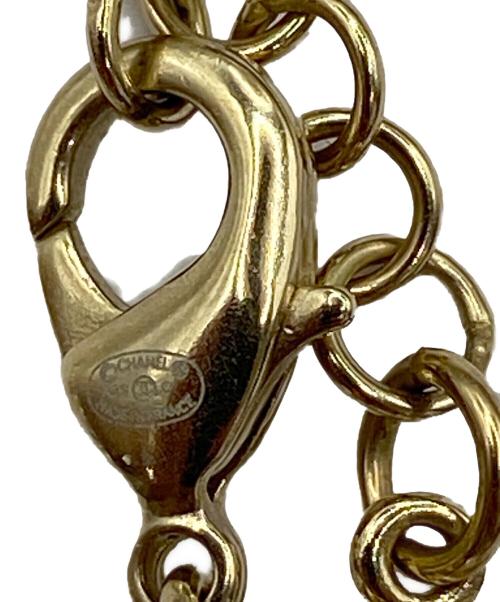 CHANEL（シャネル）CHANEL (シャネル) パールココマークモチーフロングネックレス ホワイト×ゴールド×ブルーの古着・服飾アイテム