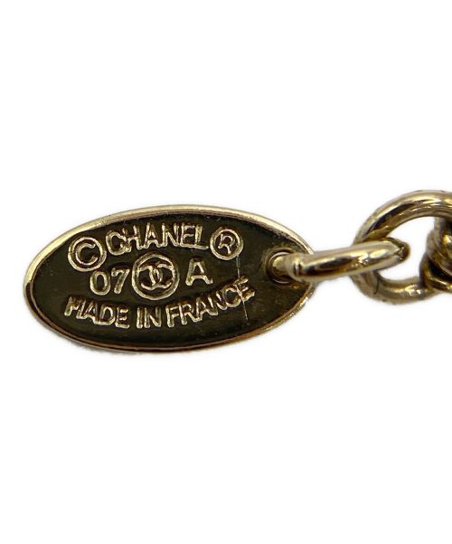 CHANEL（シャネル）CHANEL (シャネル) カメリアココマークネックレス ブラック×ゴールドの古着・服飾アイテム