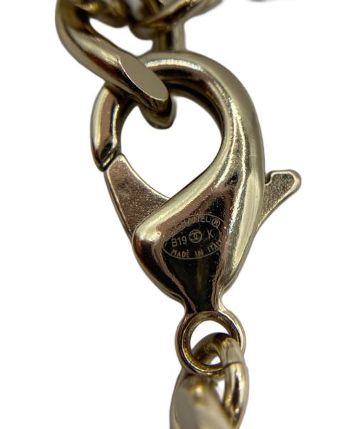 CHANEL（シャネル）CHANEL (シャネル) パールチェーンブレスレット ゴールド×ブラックの古着・服飾アイテム