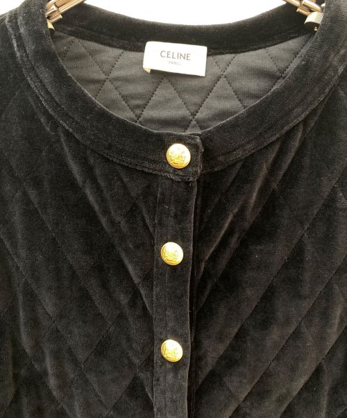 CELINE（セリーヌ）CELINE (セリーヌ) キルティングジャケット ブラック サイズ:34の古着・服飾アイテム