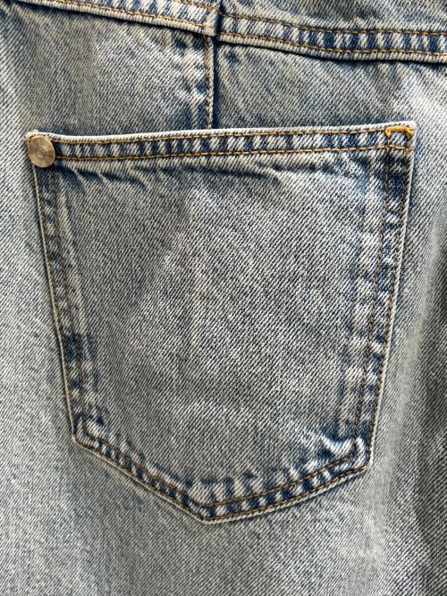 CHANEL（シャネル）CHANEL (シャネル) カメリアワイドデニムパンツ ブルー サイズ:40の古着・服飾アイテム