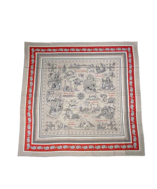 HERMES（エルメス）HERMES (エルメス) カレジェアン140 ベージュ×レッド サイズ:140 未使用品の古着・服飾アイテム