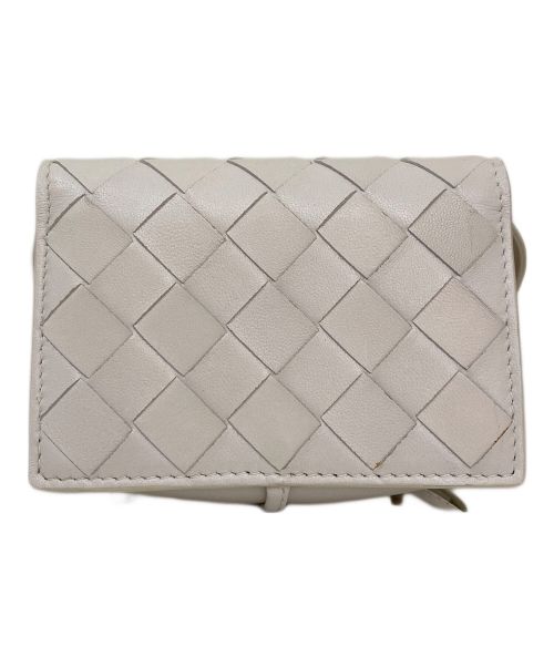 BOTTEGA VENETA（ボッテガベネタ）BOTTEGA VENETA (ボッテガベネタ) イントレチャートポシェット ホワイトの古着・服飾アイテム
