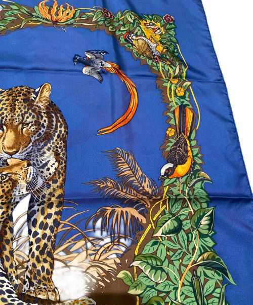 HERMES（エルメス）HERMES (エルメス) カレ90 ブルー サイズ:90の古着・服飾アイテム