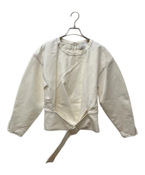 Phillip Lim（フィリップ リム）Phillip Lim (フィリップ リム) ベルテッドトップス ホワイトの古着・服飾アイテム