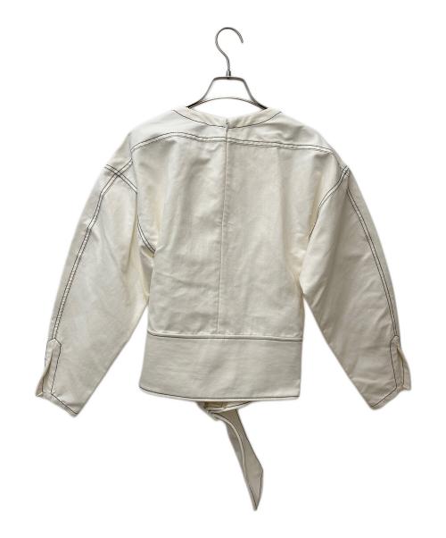 Phillip Lim（フィリップ リム）Phillip Lim (フィリップ リム) ベルテッドトップス ホワイトの古着・服飾アイテム