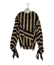 3.1 phillip lim（スリーワンフィリップリム）の古着「カシュクールブラウス」｜ブラウン×ブラック