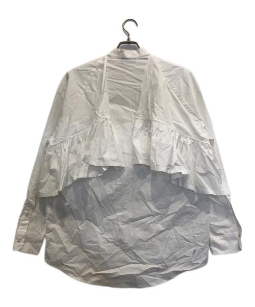 MSGM（エムエスジーエム）MSGM (エムエスジーエム) フリルブラウス ホワイト サイズ:44の古着・服飾アイテム