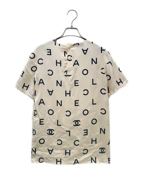 CHANEL（シャネル）CHANEL (シャネル) ココマーク 半袖 ロゴ カットソー  ホワイト サイズ:38の古着・服飾アイテム