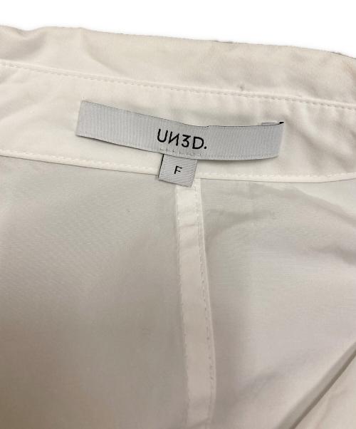 UN3D.（アンスリード）UN3D. (アンスリード) ブラウス ホワイト サイズ:SIZE Fの古着・服飾アイテム