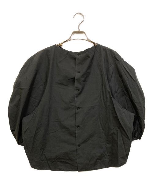 ENFOLD（エンフォルド）ENFOLD (エンフォルド) ボリュームスリーブブラウス ブラック サイズ:SIZE 36の古着・服飾アイテム