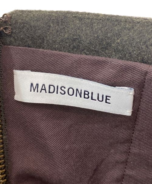 MADISON BLUE（マディソンブルー）MADISON BLUE (マディソンブルー) FIT&FLAREBUSTIERDRESSFLANNEL カーキ サイズ:XSの古着・服飾アイテム