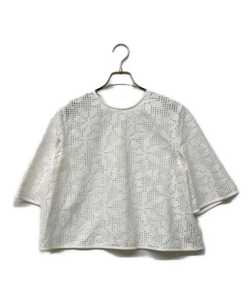 UNITED ARROWS（ユナイテッドアローズ）UNITED ARROWS (ユナイテッドアローズ) Short Sleeve Blouse ホワイト サイズ:Free 未使用品の古着・服飾アイテム