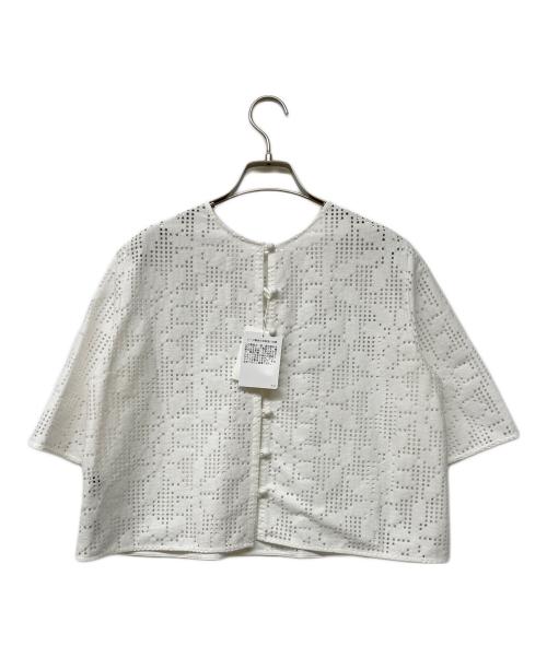 UNITED ARROWS（ユナイテッドアローズ）UNITED ARROWS (ユナイテッドアローズ) Short Sleeve Blouse ホワイト サイズ:Free 未使用品の古着・服飾アイテム