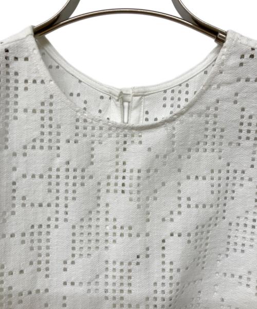 UNITED ARROWS（ユナイテッドアローズ）UNITED ARROWS (ユナイテッドアローズ) Short Sleeve Blouse ホワイト サイズ:Free 未使用品の古着・服飾アイテム