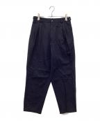 Y'sワイズ）の古着「ウールパンツ YL-P03-133」｜ネイビー
