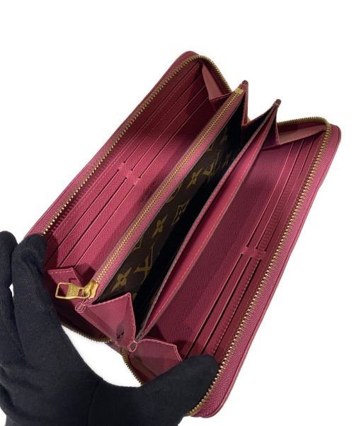 LOUIS VUITTON（ルイ ヴィトン）LOUIS VUITTON (ルイ ヴィトン) モノグラムジッピーロングウォレット ブラウン×ローズの古着・服飾アイテム