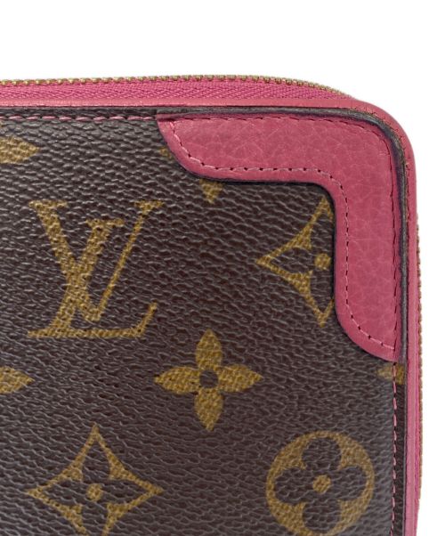 LOUIS VUITTON（ルイ ヴィトン）LOUIS VUITTON (ルイ ヴィトン) モノグラムジッピーロングウォレット ブラウン×ローズの古着・服飾アイテム
