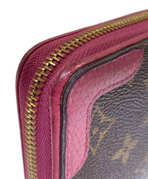 LOUIS VUITTON（ルイ ヴィトン）LOUIS VUITTON (ルイ ヴィトン) モノグラムジッピーロングウォレット ブラウン×ローズの古着・服飾アイテム