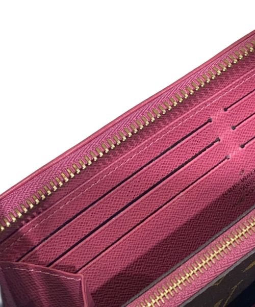 LOUIS VUITTON（ルイ ヴィトン）LOUIS VUITTON (ルイ ヴィトン) モノグラムジッピーロングウォレット ブラウン×ローズの古着・服飾アイテム