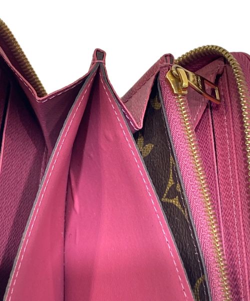LOUIS VUITTON（ルイ ヴィトン）LOUIS VUITTON (ルイ ヴィトン) モノグラムジッピーロングウォレット ブラウン×ローズの古着・服飾アイテム